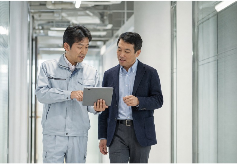 現地確認と打ち合わせのイメージ